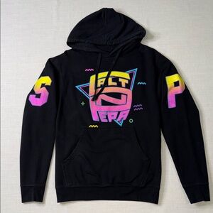 Salt-N-Pepa Black Graphic Hoodie with Multicolor Accents